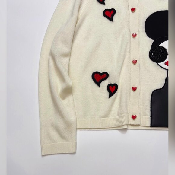 Alice + Olivia Ruthy Staceface Caridgan - Sweetheart Stace - Picture 6 of 13